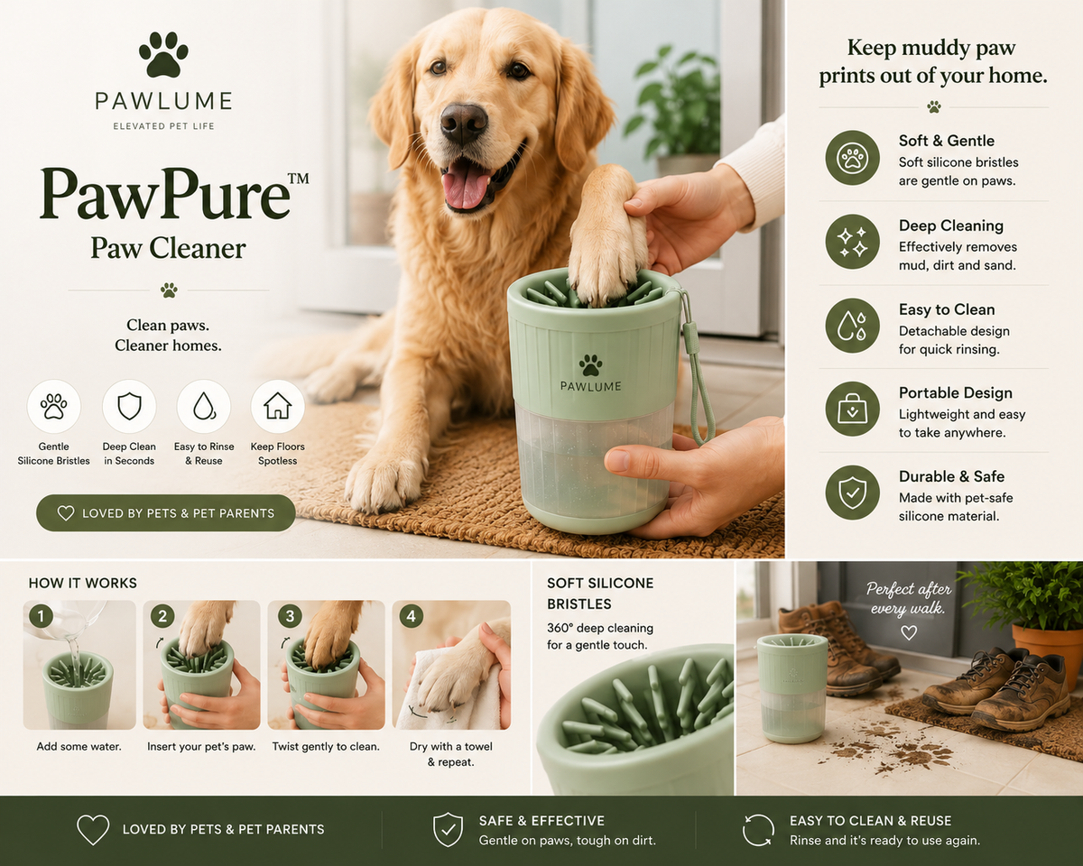 Pawlume™ Soft Silicone Pet Paw Cleaner Cup