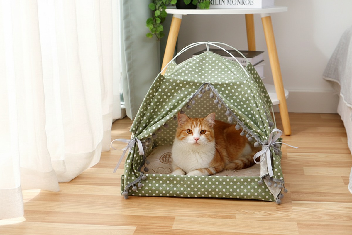 Pawlume™ Cozy Cat Tent Bed